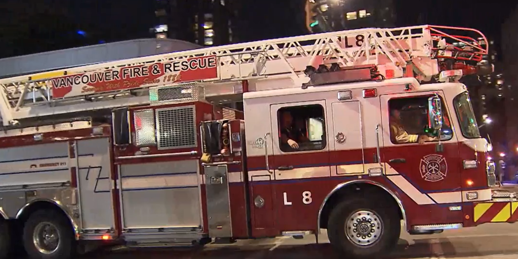 A Vancouver Fire Rescue Services engine.