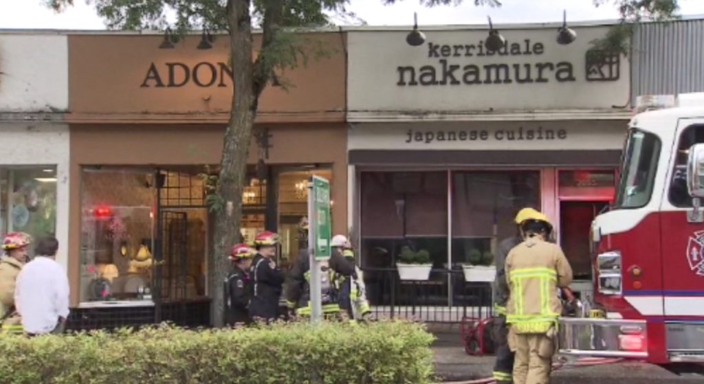 Vancouver Fire Rescue crews were busy late Saturday afternoon, responding to two back-to-back blazes -- one in a restaurant, the other in a parkade.