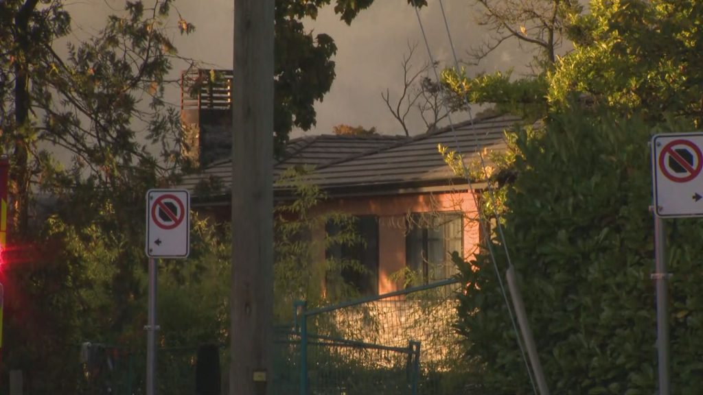 South Vancouver vacant house fire sends thick smoke into air