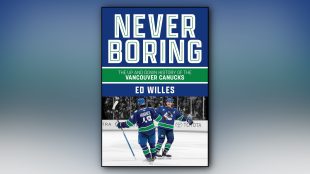 Never Boring: The Up and Down History of the Vancouver Canucks is available from Harbour Publishing.