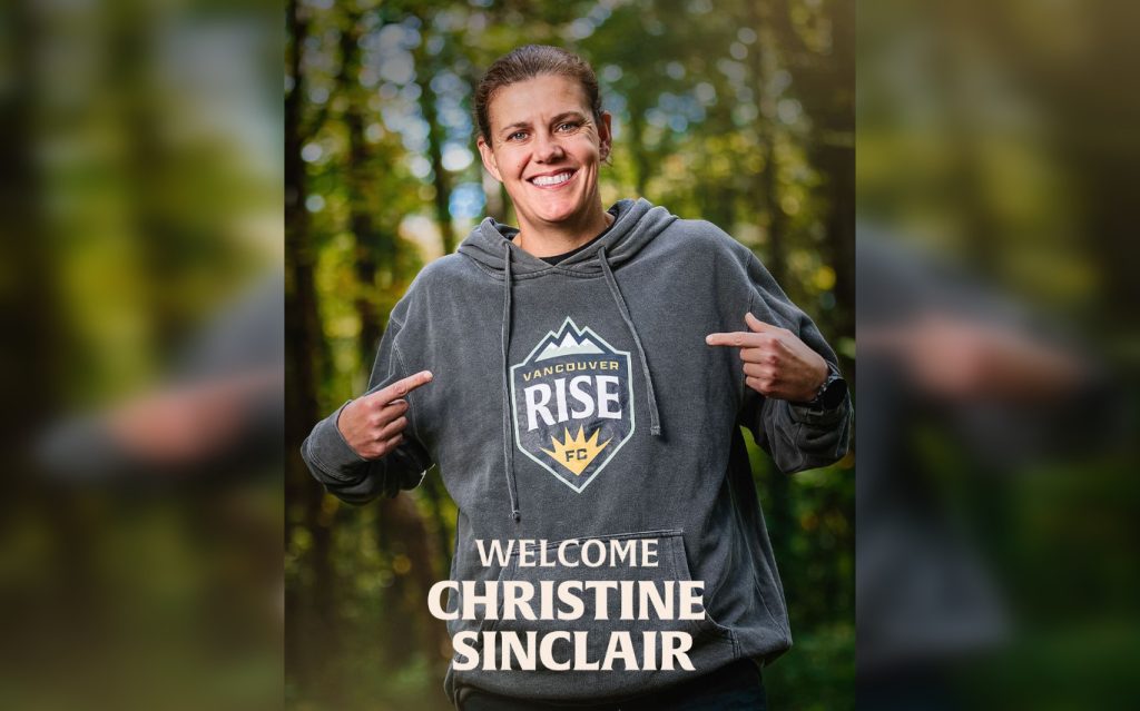 Sinclair says growing up in Burnaby, she never would have imagined becoming an owner of a pro club in her hometown. (Courtesy Vancouver Rise)