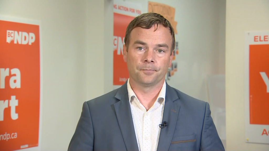 BC NDP candidate calls out Rustad's refusal to take certain questions from media