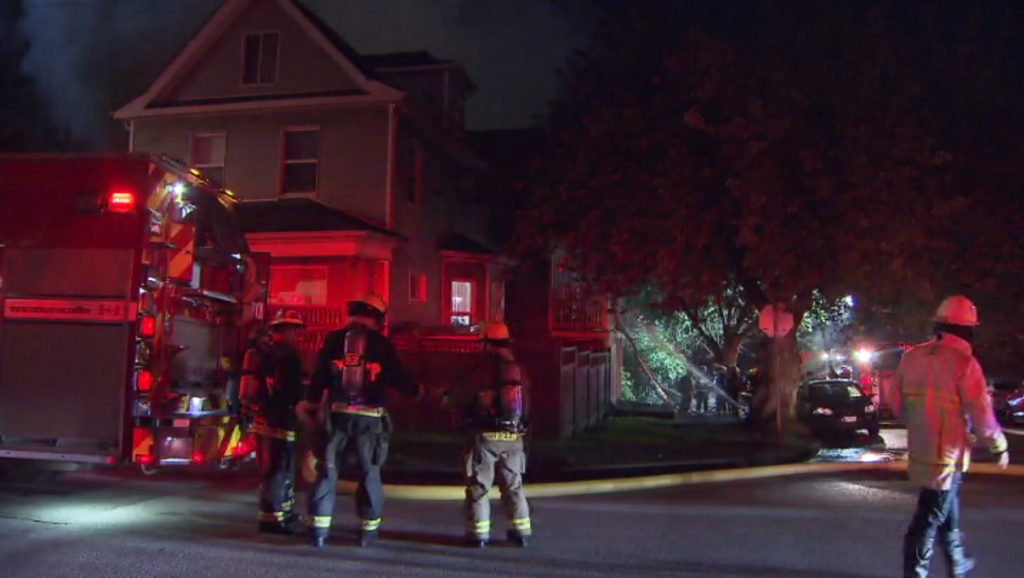 Vancouver Fire Rescue crews respond to a large multi-home fire