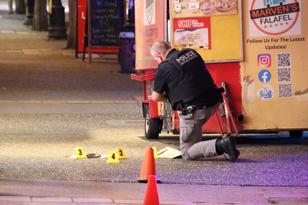 New West PD says suspect in custody after two people stabbed near SkyTrain station