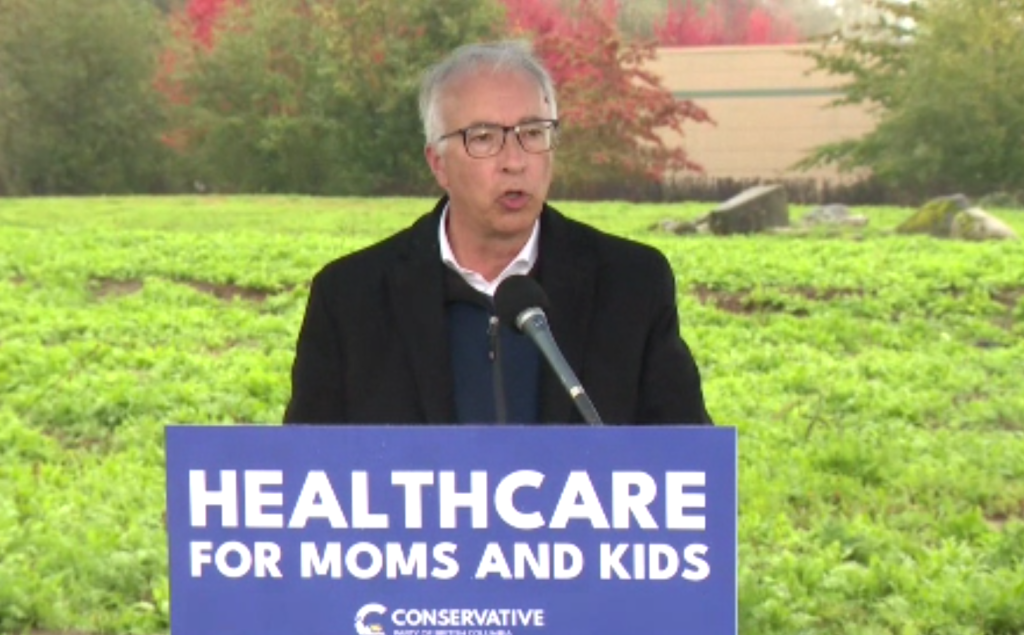 Rustad promises costed platform Tuesday, Surrey children's hospital if elected