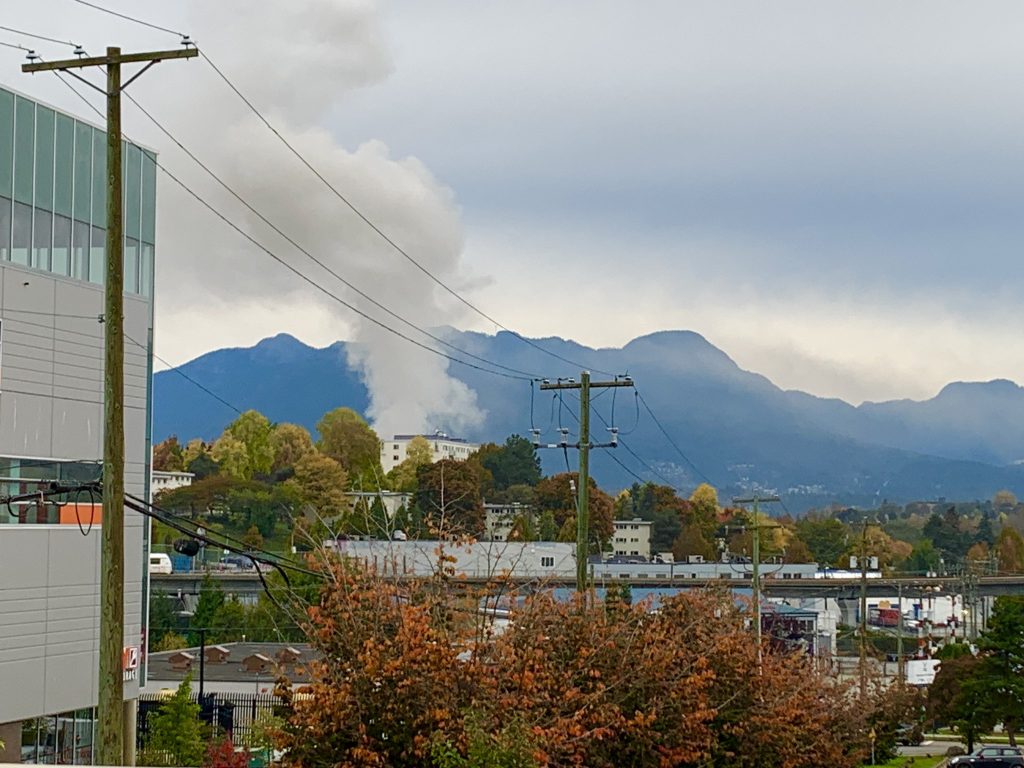 Firefighters knock down East Vancouver garage fire