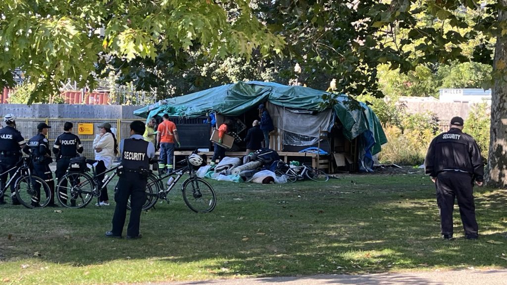 What's it like inside a park encampment?