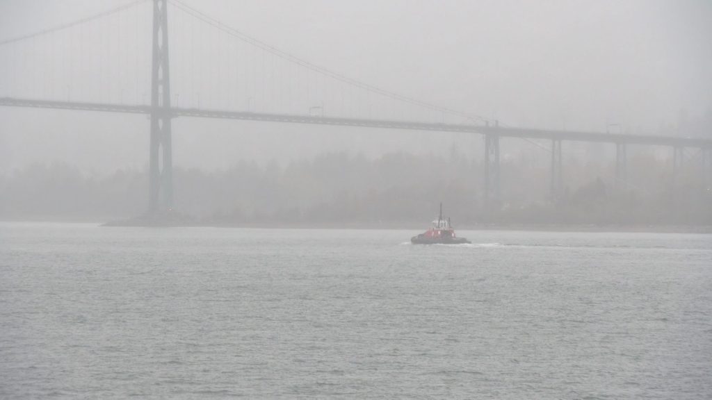 The Lower Mainland in the middle of an atmospheric river weather event Oct. 18, 2024.