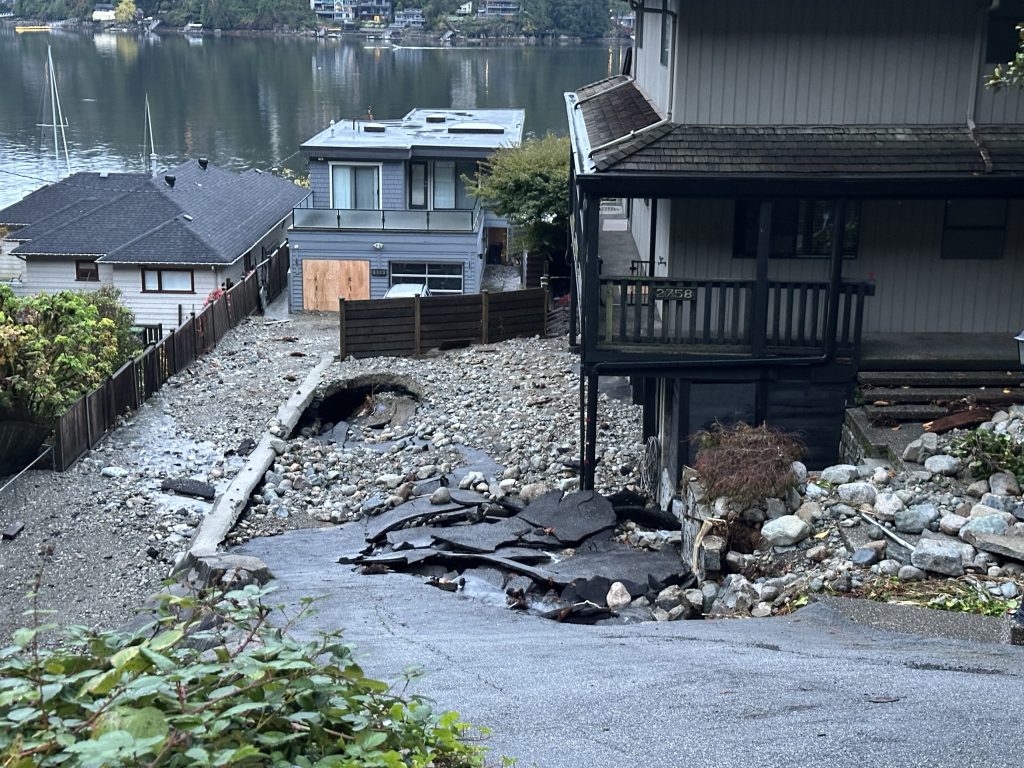 The properties along Panorama Drive were ordered to evacuate after inspectors found a potential “failure of private infrastructure that could be a risk to public safety." (Monika Gul / CityNews Image)