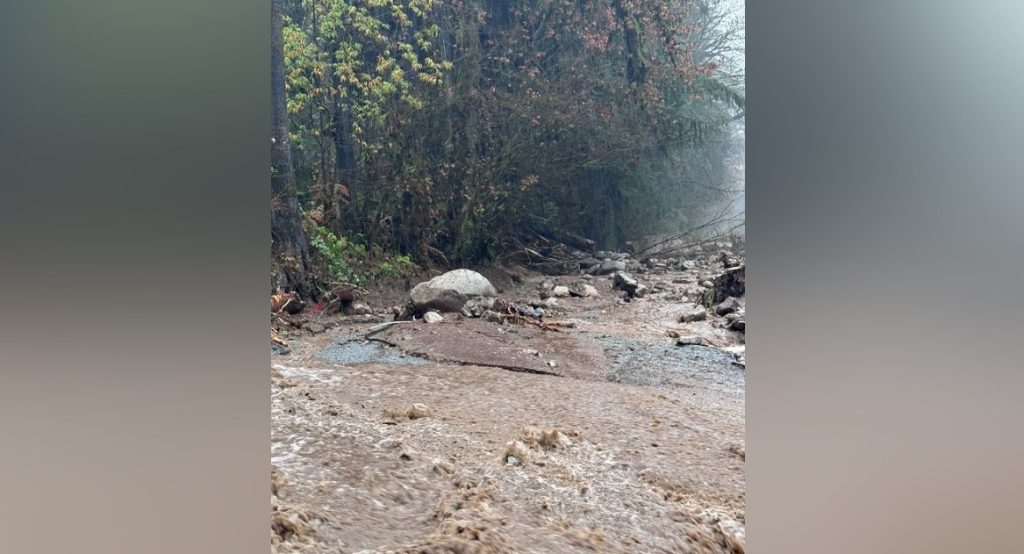 Crews search for missing Coquitlam resident after mudslide washes home away