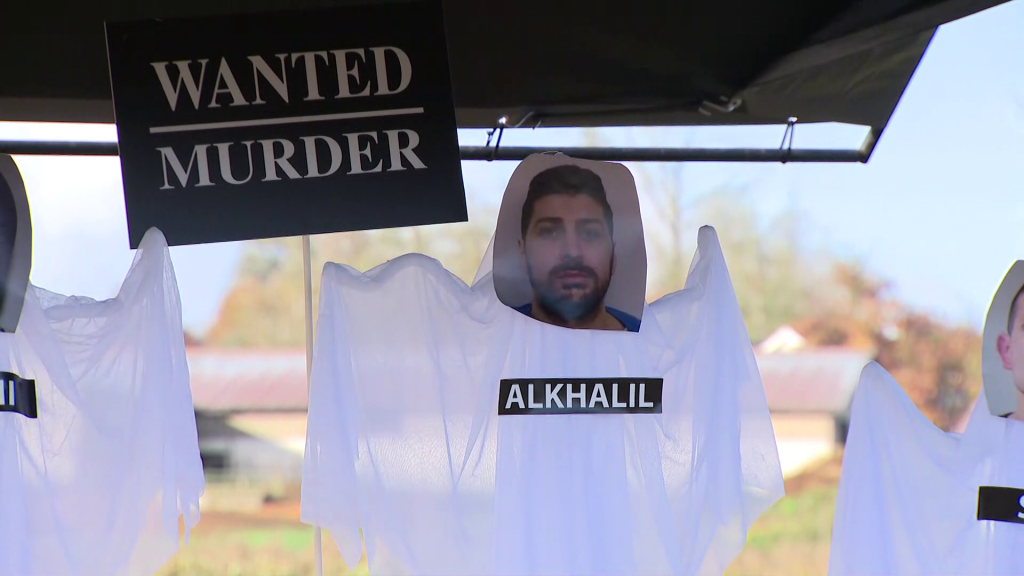 Rabih Alkhalil is seen on display at a Halloween-themed Metro Vancouver Crime Stoppers press conference