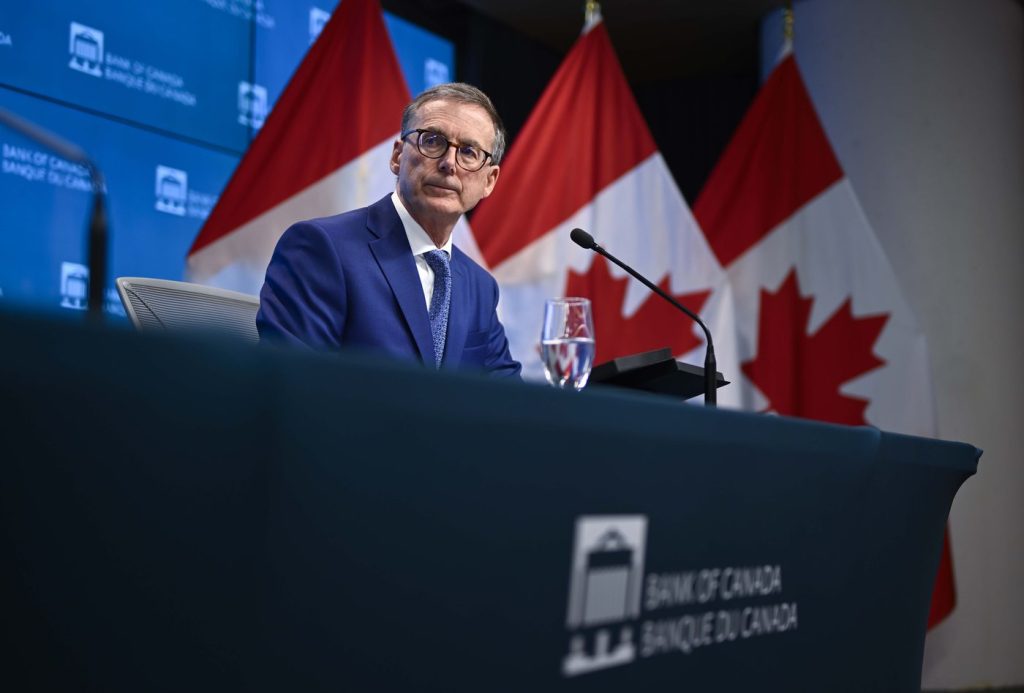 Bank of Canada governor Tiff Macklem participates in a news conference on the bank's interest rate announcement, in Ottawa, Wednesday, Sept. 4, 2024. THE CANADIAN PRESS/Justin Tang