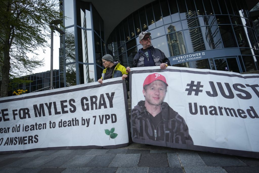 Police probe clears 7 Vancouver officers in beating death of Myles Gray