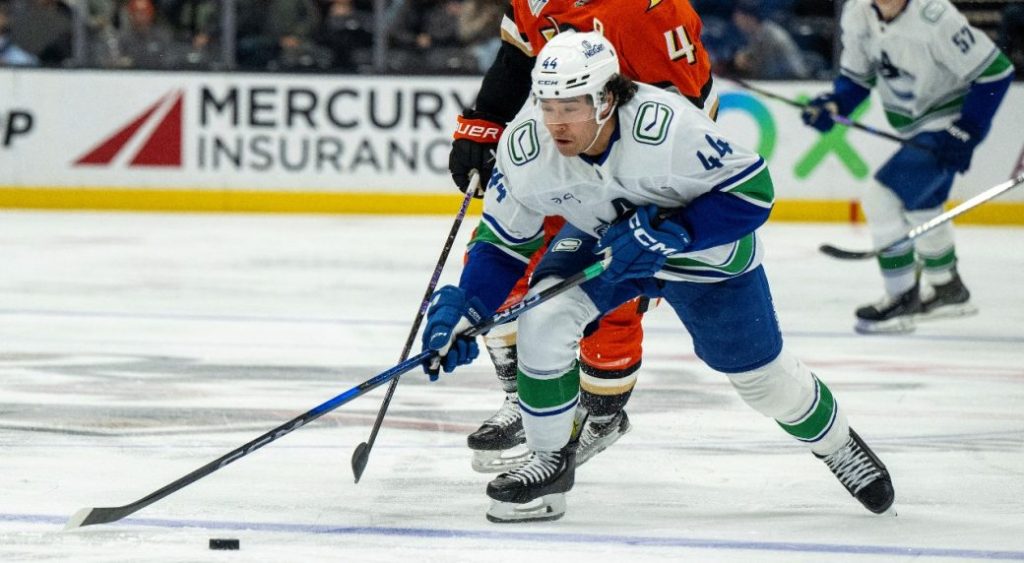 Hard-hitting forward Kiefer Sherwood finding home with Canucks