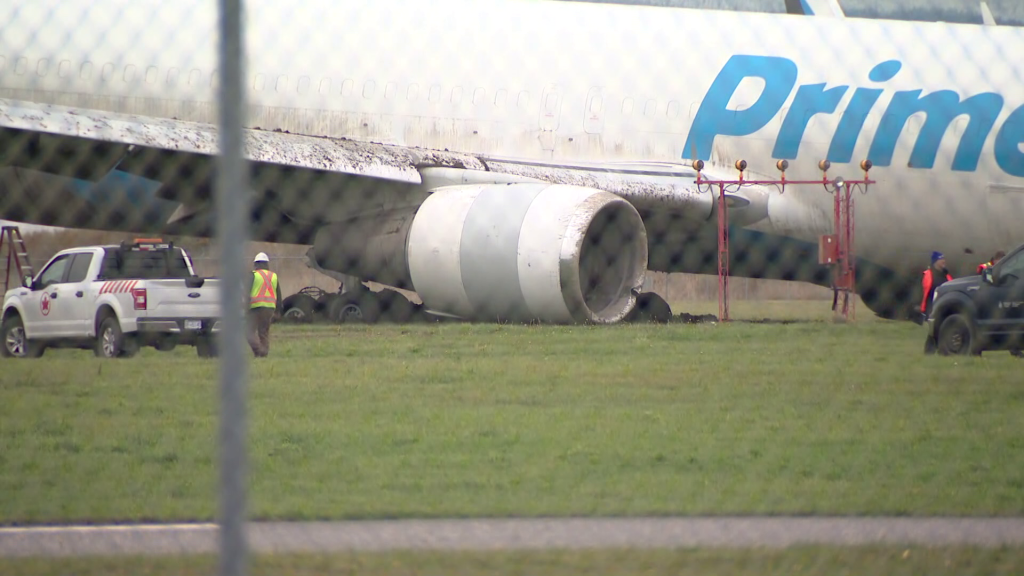 A runway at Vancouver International Airport (YVR) is closed Tuesday after an Amazon PrimeAir cargo airplane ran off the runway during landing overnight.