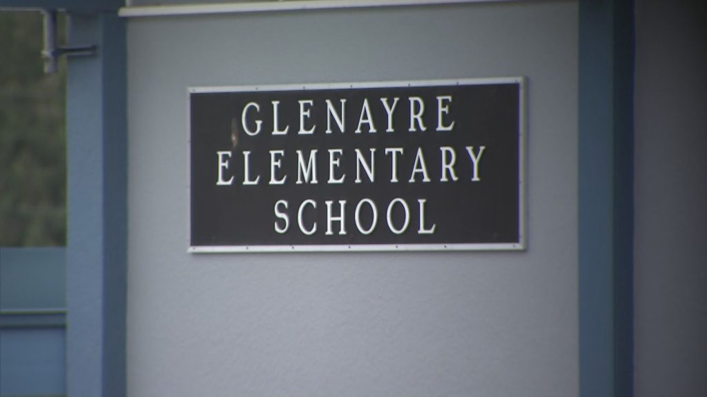 The exterior of Glenayre Elementary School in Port Moody on Thursday November 28, 2024.