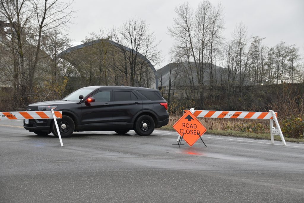 The Delta Police Department (DPD) says a woman allegedly intentionally drove into the Fraser River with two young children in the car Friday morning.