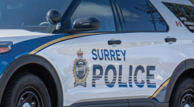 Surrey police arrest allegedly armed suspect barricaded in a home Friday