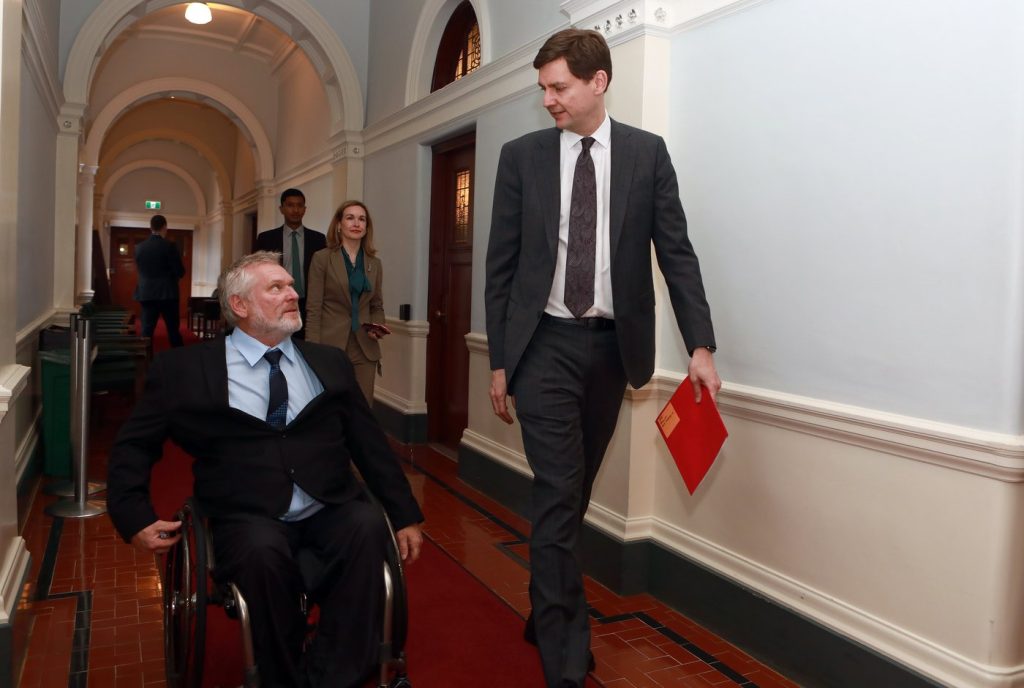 B.C. Premier David Eby, 46 NDP MLAs sworn-in at Legislature