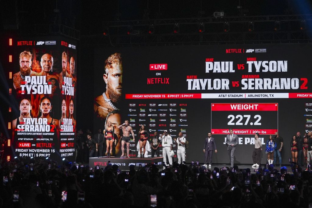 Tyson-Paul fight gives Netflix opportunity to show it can handle big events with NFL, WWE on horizon