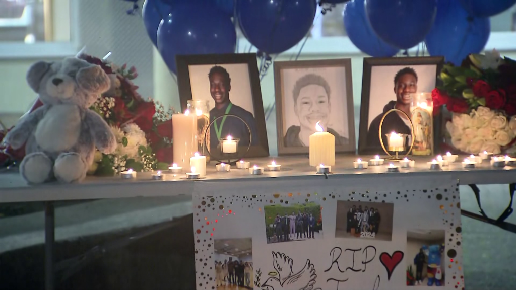 A candlelight vigil was help for Joseph Maku in Delta on Sunday December 1, 2024. (CityNews Image)