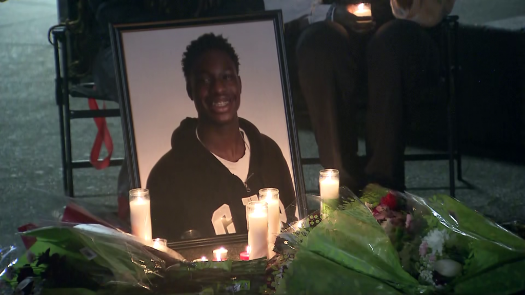 A candlelight vigil was help for Joseph Maku in Delta on Sunday December 1, 2024. (CityNews Image)