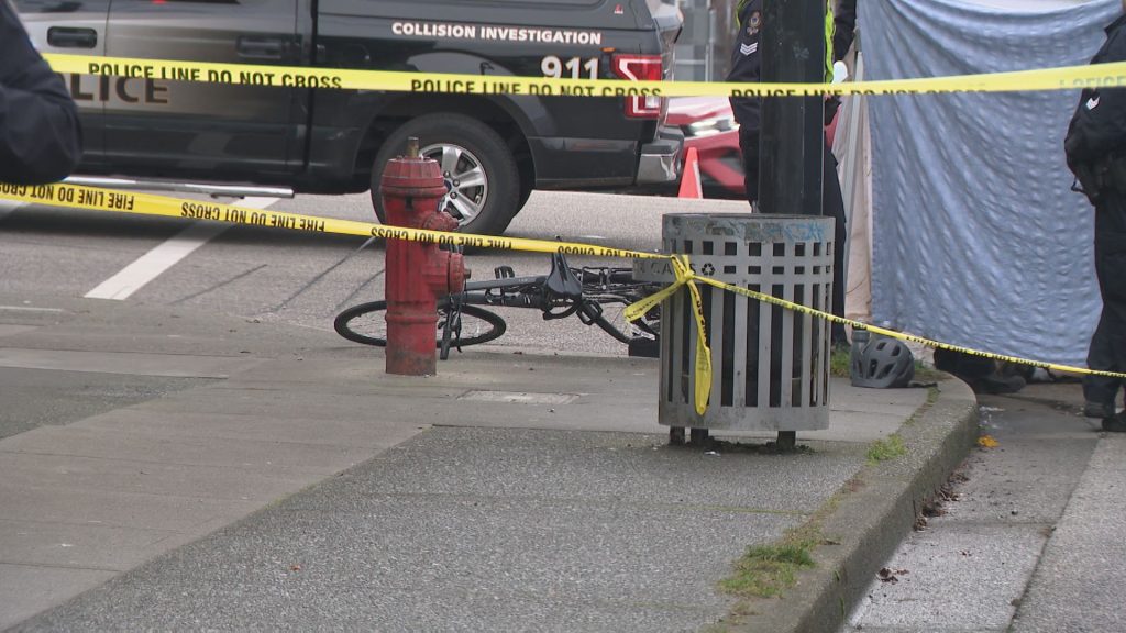 Cyclist struck by truck driver dies on East Vancouver road