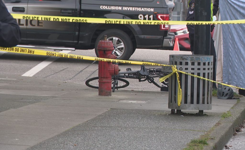 Cyclist struck by truck driver dies on East Vancouver road