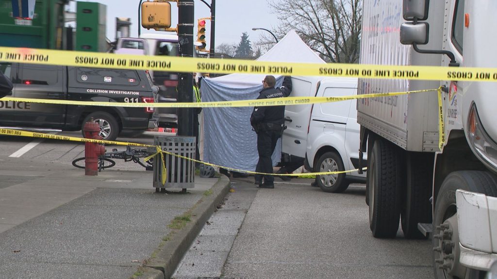 Police investigating fatal collision with cyclist in East Vancouver