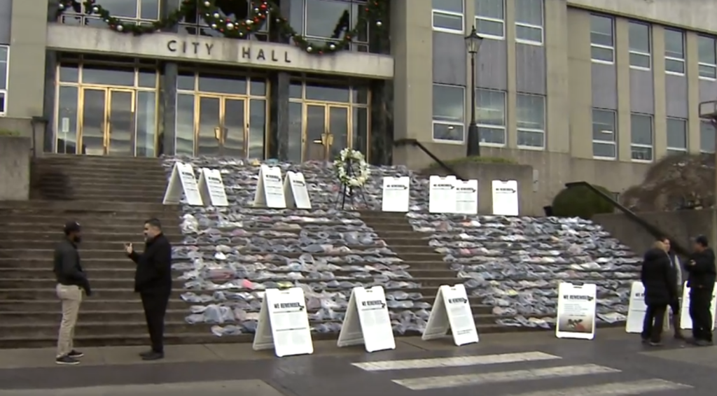 Memorial held for National Day of Remembrance and Action on Violence Against Women