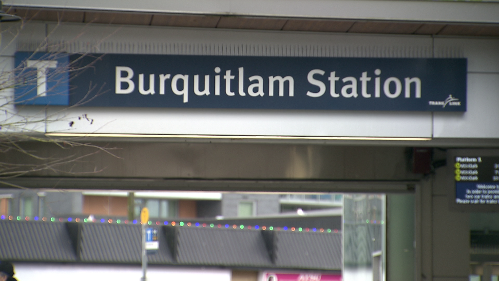 The Burquitlam SkyTrain Station in Coquitlam is seen on Sunday December 8, 2024.