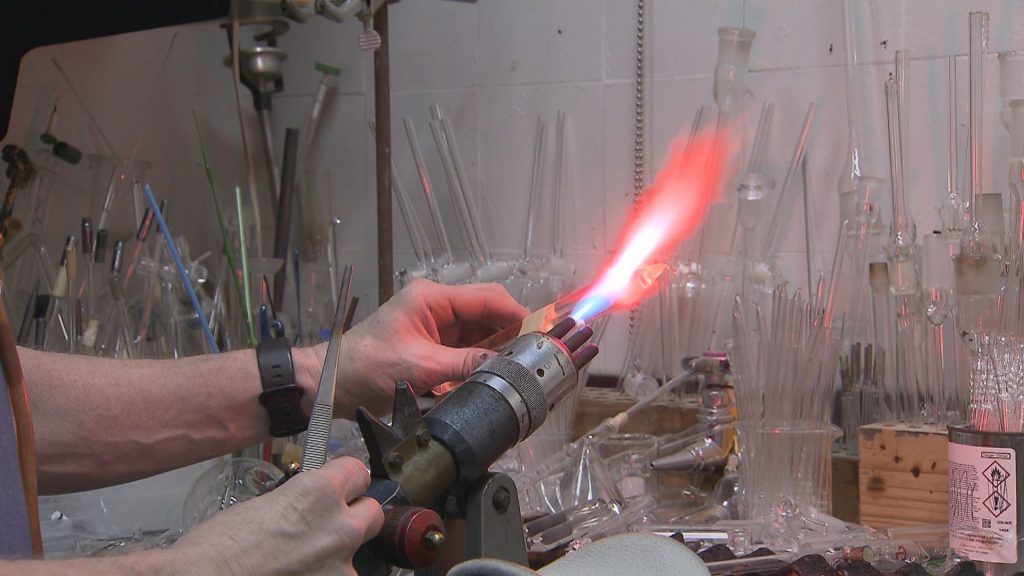 A glassblower at UBC is creating 'beaker mugs' to honour the memory of his daughter and raise money for BC Children's Hospital.