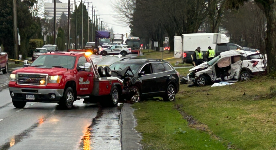 A serious crash in Burnaby early morning on Dec. 21, 2024, has claimed two lives and sent another person to hospital.