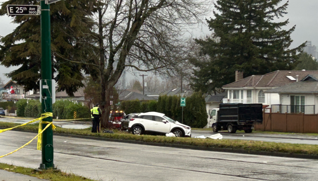 A serious crash in Burnaby early morning on Dec. 21, 2024, has claimed two lives and sent another person to hospital.