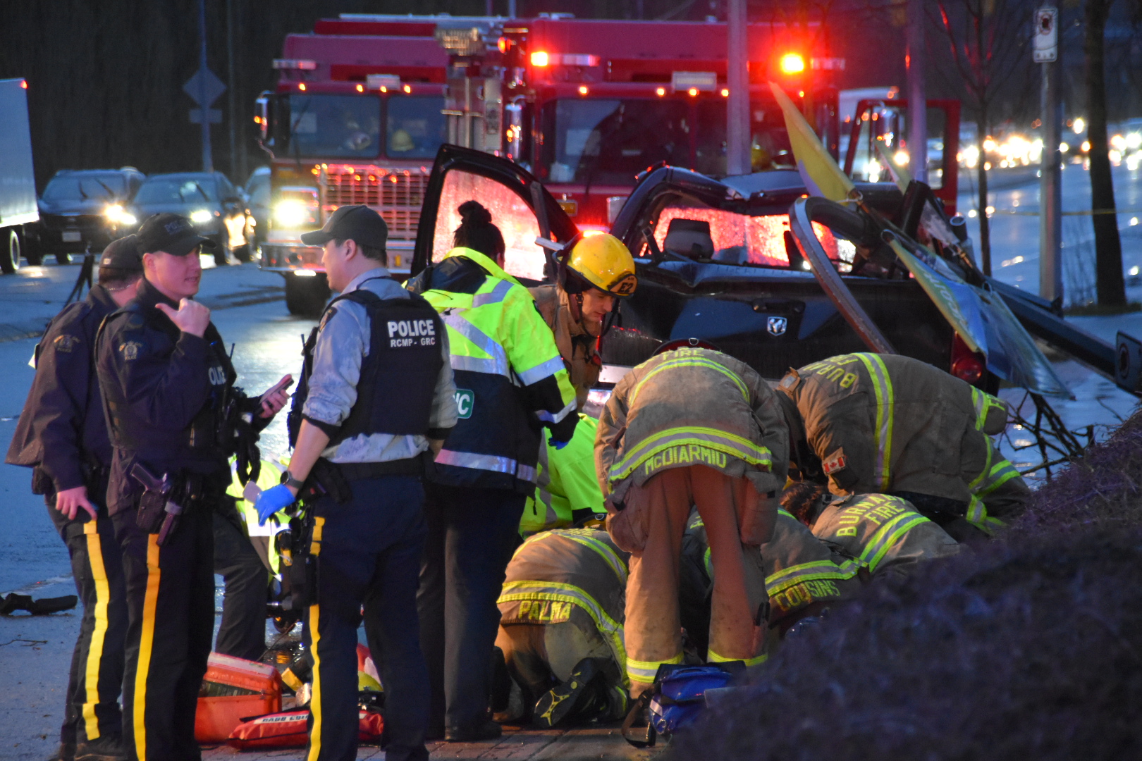Burnaby RCMP: 2 women hospitalized after being hit by truck