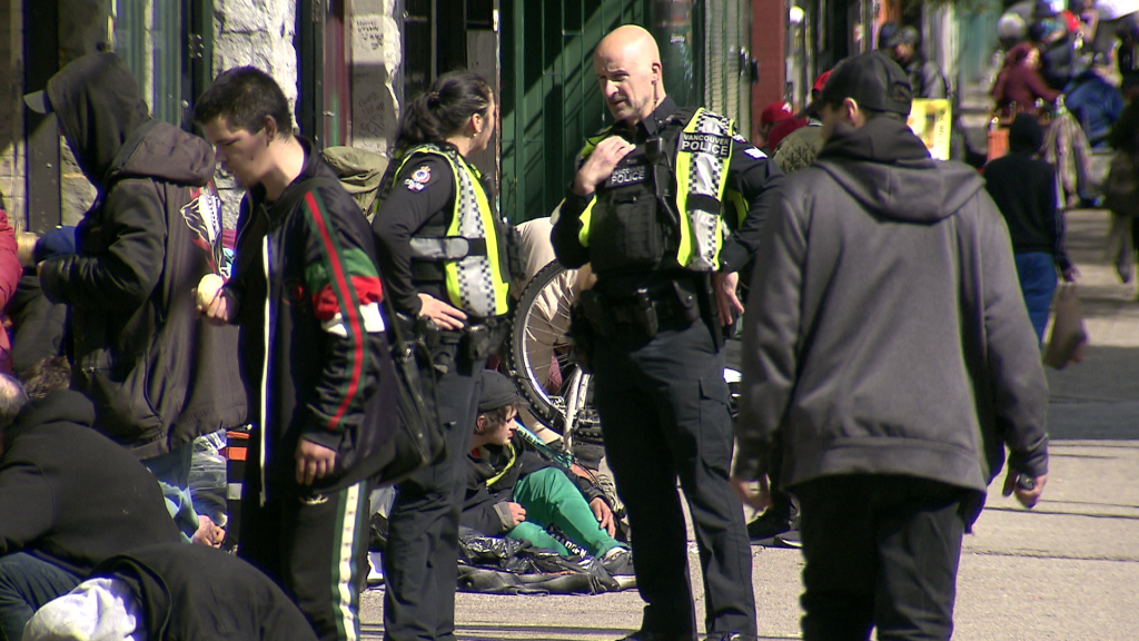 West Hastings Street near Carrall Street in Vancouver