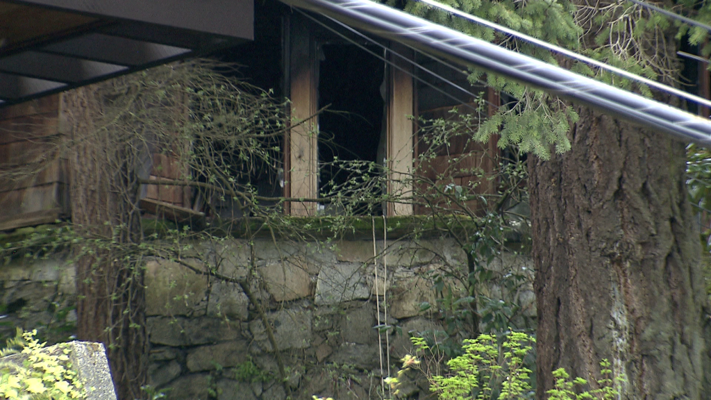 West Vancouver Fire crews respond to a house fire.