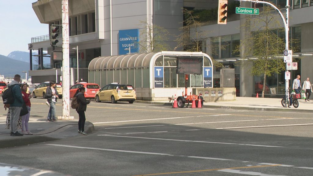 Granville Square near Howe Street and West Cordova Street