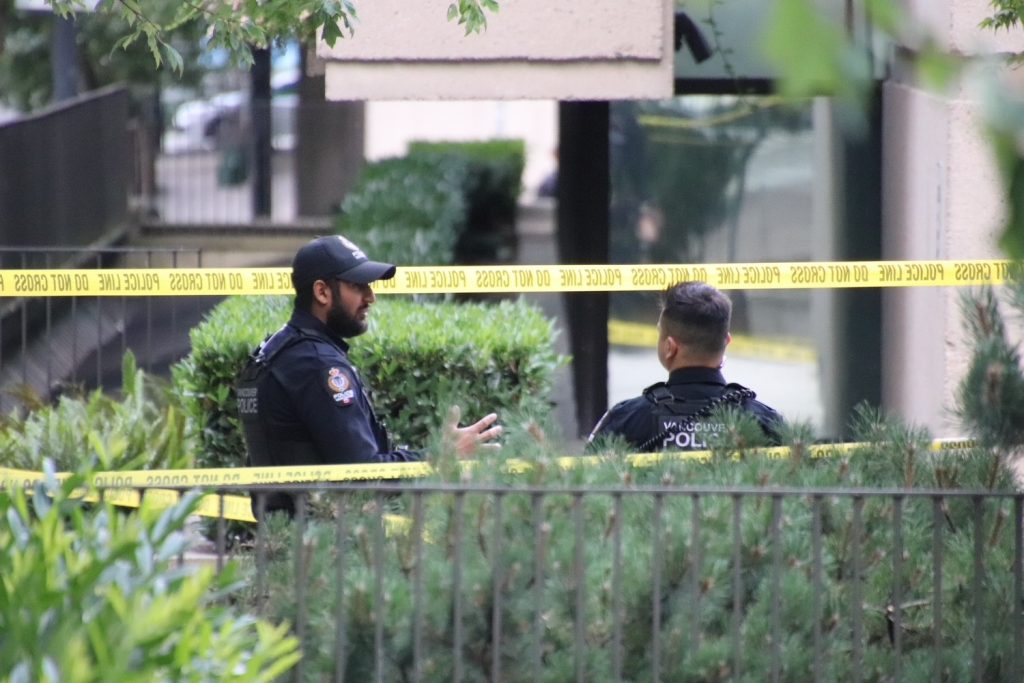 Vancouver Police investigate a fatal stabbing Downtown