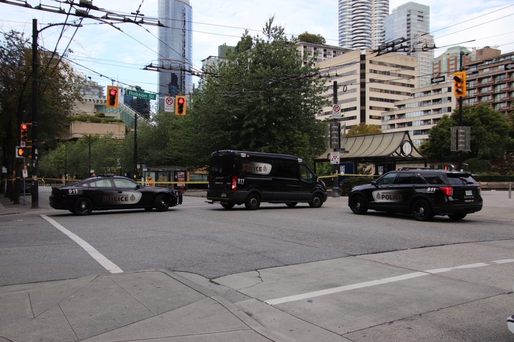 Vancouver Police investigate a fatal stabbing Downtown