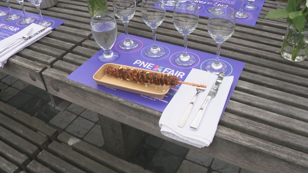 A unique wine-tasting experience pairs iconic carnival treats with B.C. wines, giving fair-goers over 19 the opportunity to indulge in some unusual pleasures -- such as pairing a sauvignon blanc with their fried pickles. 