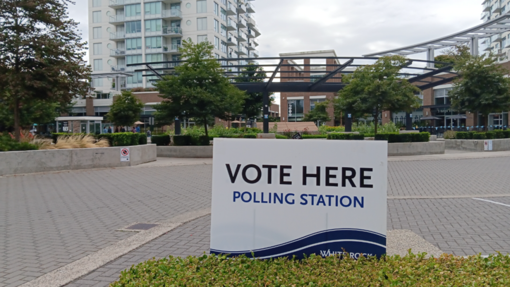 White Rock residents turned out in full force to polling stations for Election Day Saturday.