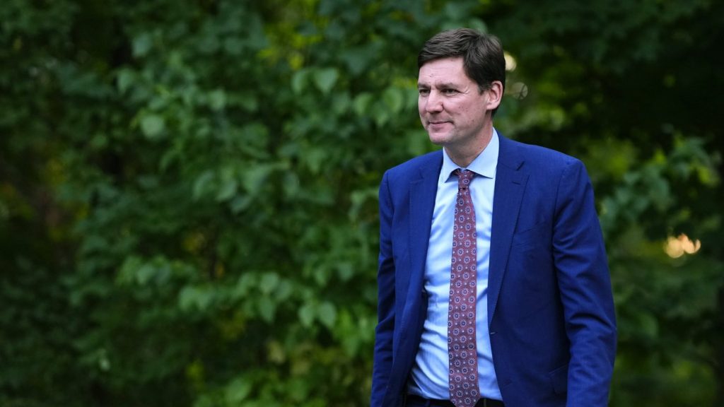 B.C. Premier David Eby makes his way to greet Prime Minister Mark Carney, not shown, before a working dinner at Rideau Cottage in Ottawa, on Wednesday, Sept. 17, 2025. THE CANADIAN PRESS/Justin Tang