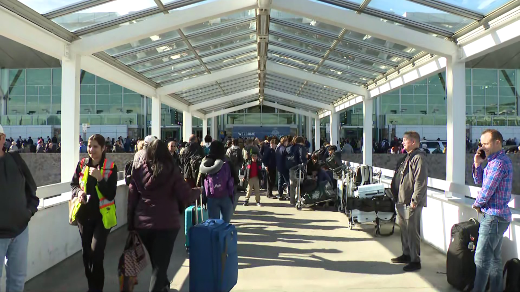 Domestic terminal at YVR evacuated due to ‘strong gas smell’. (CityNews Image)