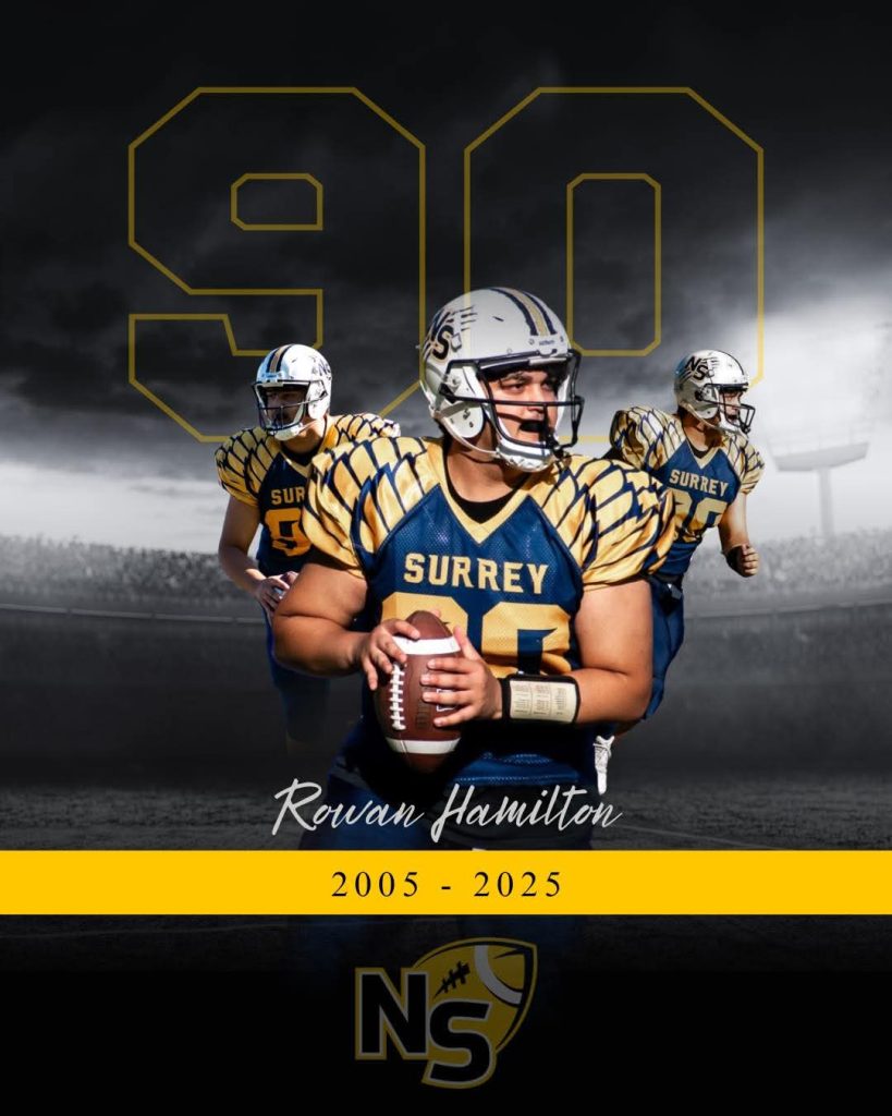 20-year-old Rowan Hamilton played football for more than a decade.