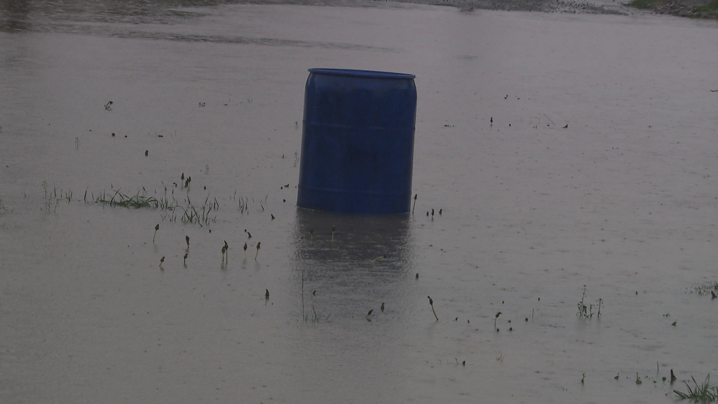 Flooding is seen in Abbotsford, B.C. on Wednesday December 10, 2025.