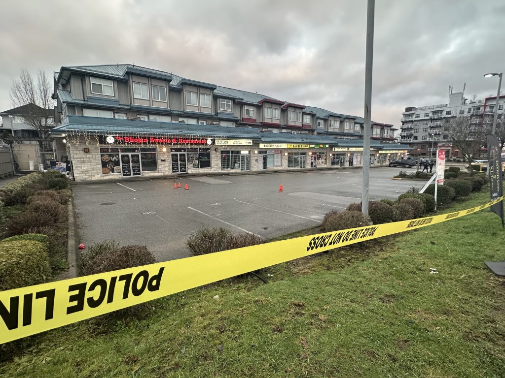 Police investigate shots fired at a Surrey restaurant