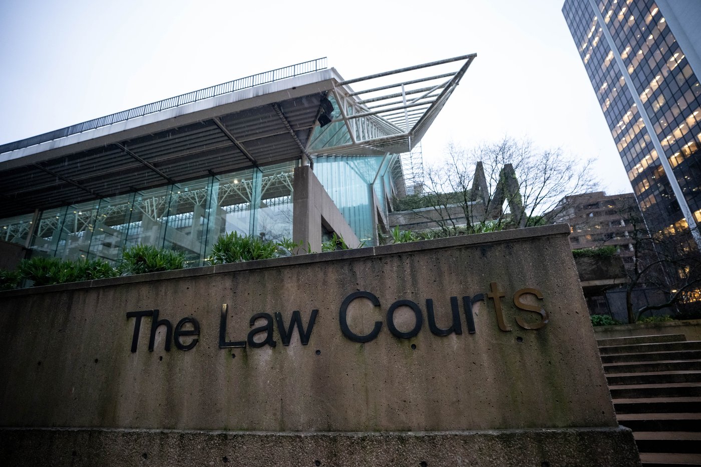 The Law Courts building, which is home to B.C. Supreme Court and the Court of Appeal, is seen in Vancouver, on Monday, Jan. 12, 2026. THE CANADIAN PRESS/Ethan Cairns