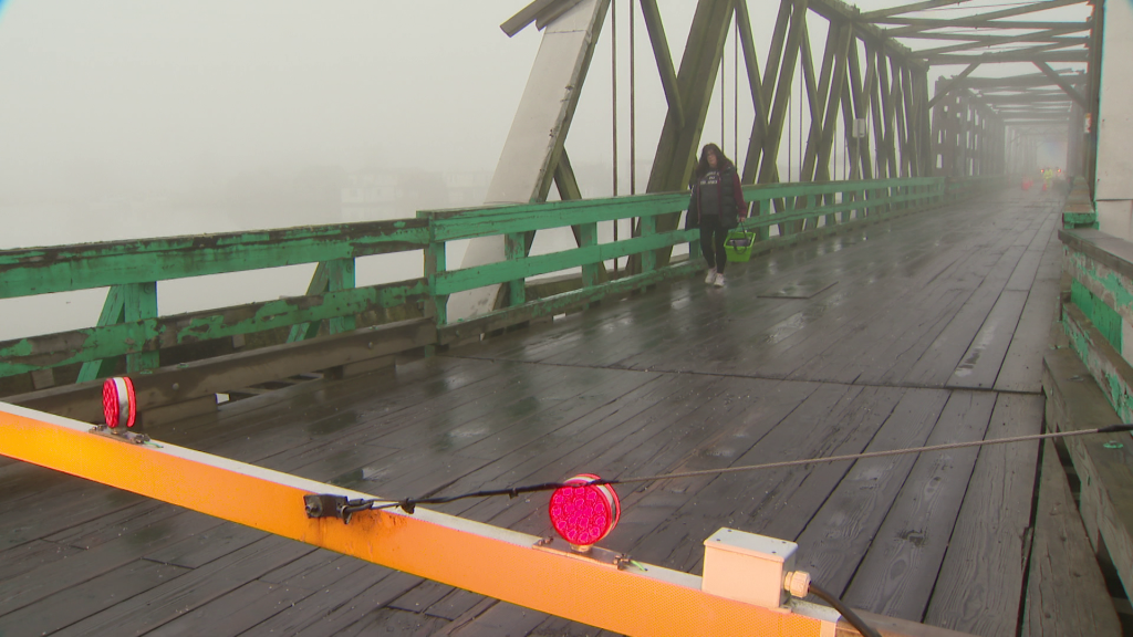 The Westham Island Bridge in Delta on Jan. 21, 2026.