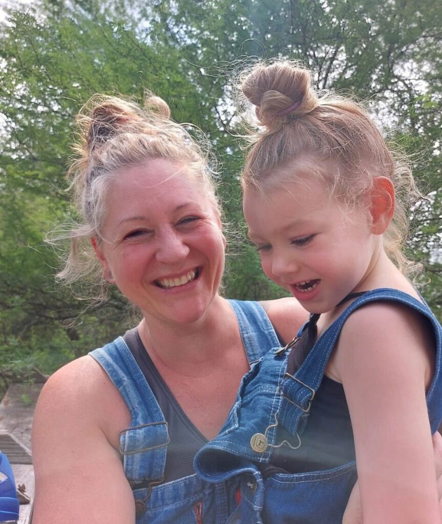 Tania Warner and her daughter